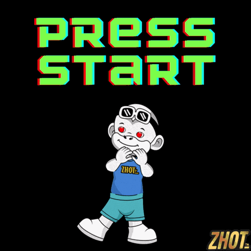 Press Start Start The Game GIF