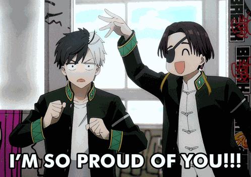 Proud Of You Chibi GIF