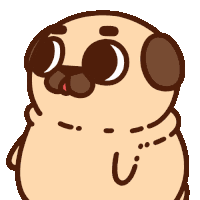 Puglie Pugs Sticker