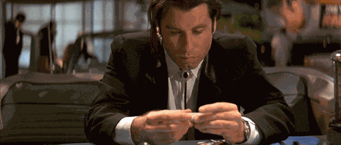 Pulp Fiction Sure Did John Travolta Vincent Vega GIF