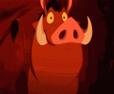 Pumbaa Shocked GIF