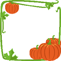 Pumpkin Outline Halloween Party Sticker