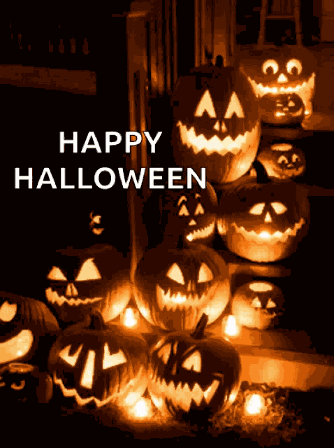 Pumpkins Halloween GIF