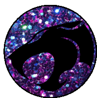 Purple Glitter Thundercats Sticker