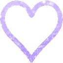 Purple Heart Cute Sticker