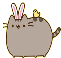 Pusheen Happy Easter Sticker