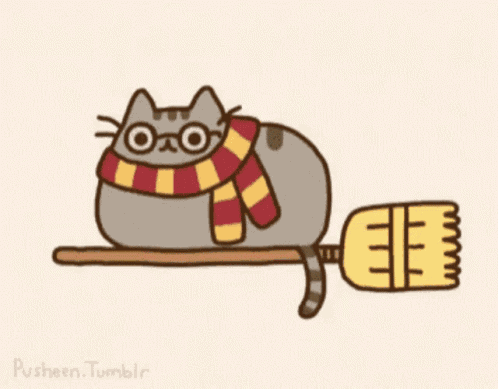 Pusheen Harry Potter GIF