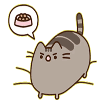 Pusheen Hungry Sticker
