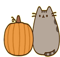 Pusheen Pumpkin Sticker