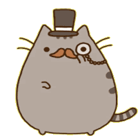 Pusheen Top Hat Sticker