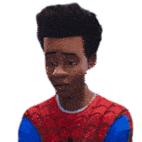 Putting On Mask Miles Morales Sticker