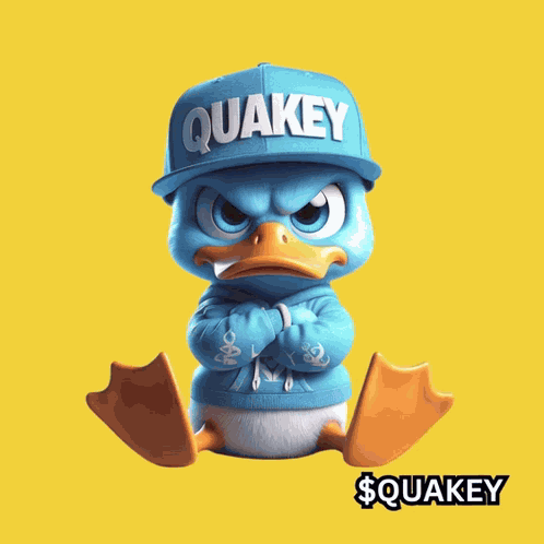 Quakey Duck GIF
