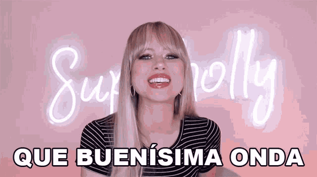 Que Buenisima Onda Superholly GIF