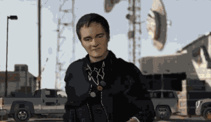 Quentin Tarantino Morphin GIF