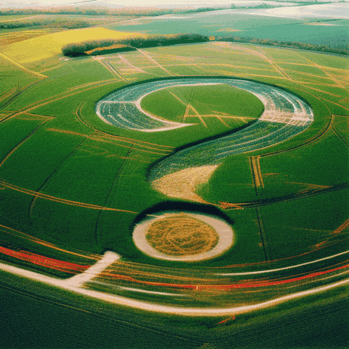 Question Mark Crop Circle GIF