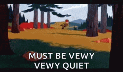 Quiet Elmer GIF