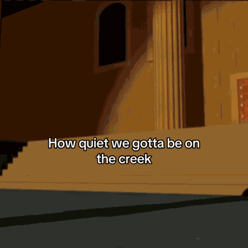 Quiet On The Creek Tip Toe GIF