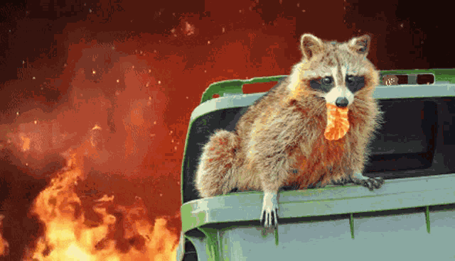 Raccoon Fire GIF