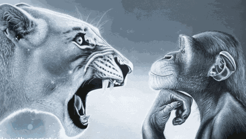 Ragebait Screaming Lion Meme