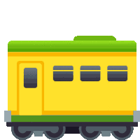 Railway Car Travel Sticker