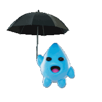 Rain Raining Sticker