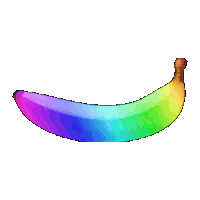 Rainbow Banana Banana Game Sticker