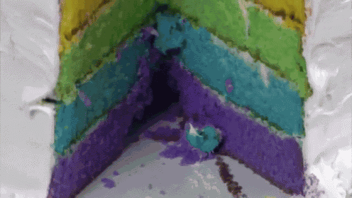 Rainbow Cake GIF