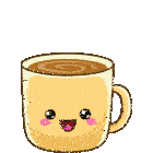 Rainbow Coffee Kawaii Coffee Sticker
