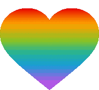 Rainbow Heart Heart Sticker