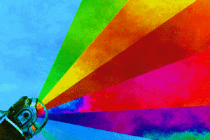 Rainbow Lazers GIF