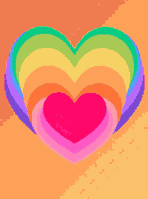 Rainbow Love GIF