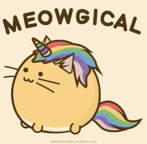 Rainbow Meowgical GIF