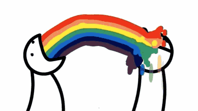 Rainbow Puke GIF