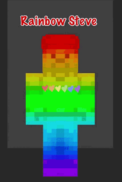 Rainbow Steve The Steve Saga GIF