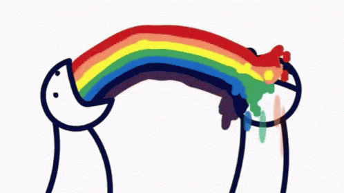 Rainbows Throw Up GIF