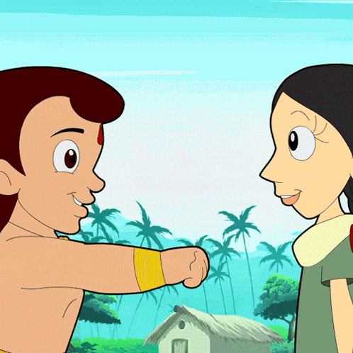 Rakhi Baandhna Chhota Bheem GIF
