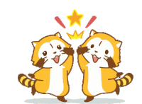 Rascal High Five Sticker