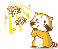 Rascal Praying Sticker