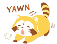 Rascal Yawn Sticker