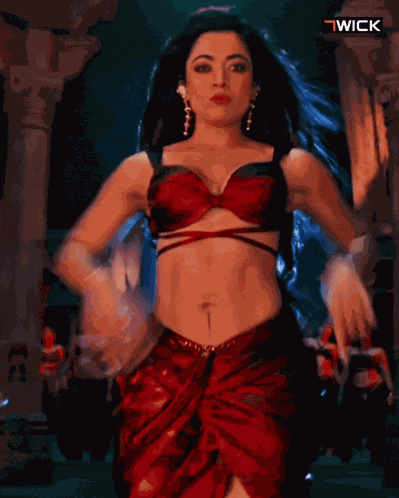 Rashmika Mandanna Belly Dance GIF