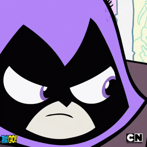 Raven Titans Angry GIF