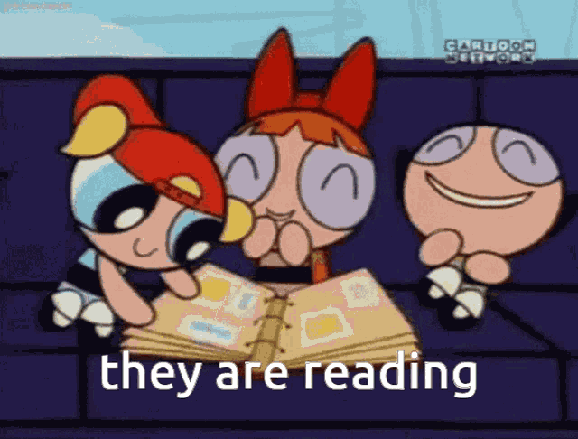 Reading Cartoon Network GIF