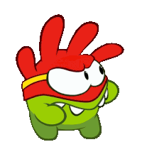 Ready To Fight Om Nom Sticker