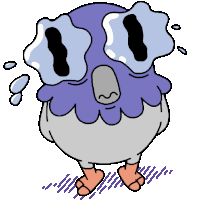 Really Sad Pigeon Cries Sticker