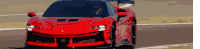 Red Car Ferrari F90 Sticker