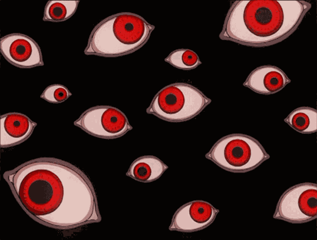 Red Eyes Anime Creep Eyes GIF