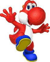 Red Yoshi Yoshi Sticker