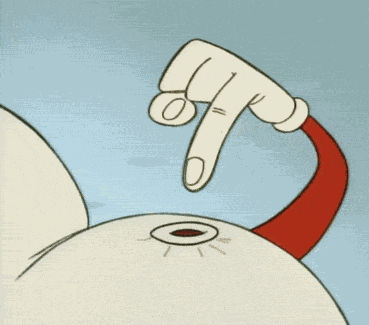 Ren And Stimpy Belly Button GIF
