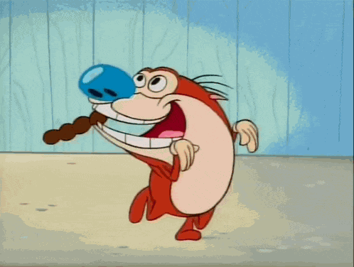 Ren And Stimpy Happy GIF