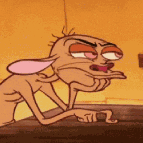 Ren Hoek Bored GIF